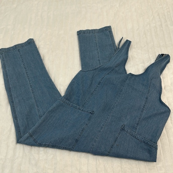 day + moon Denim - Women's Blue Denim Overalls